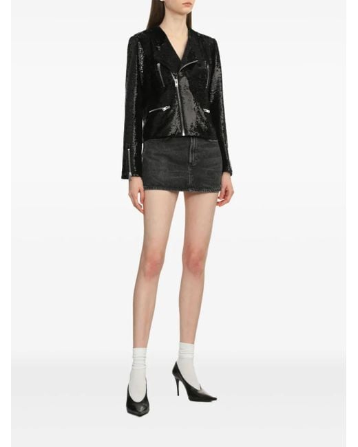 IRO Black Luzia Biker Jacket