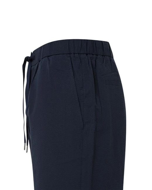 Sun 68 Blue Textured Drawstring Shorts for men