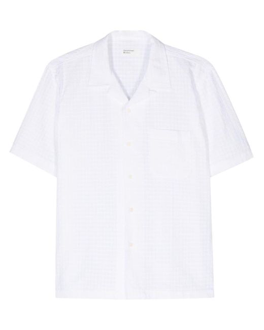 Universal Works White Road Polka-dot Cotton Shirt for men