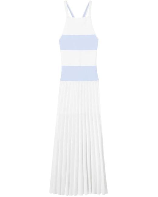 Claudie Pierlot White Colour-Block Maxi Dress