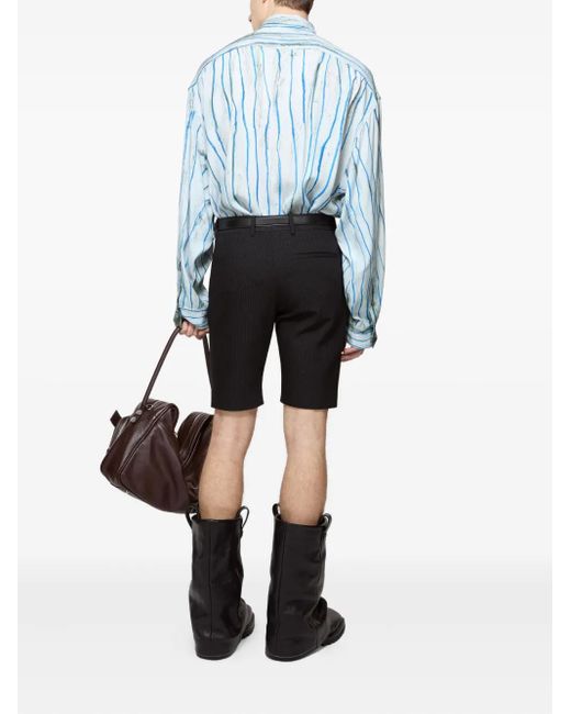 Acne Black Welt-Pocket Shorts for men