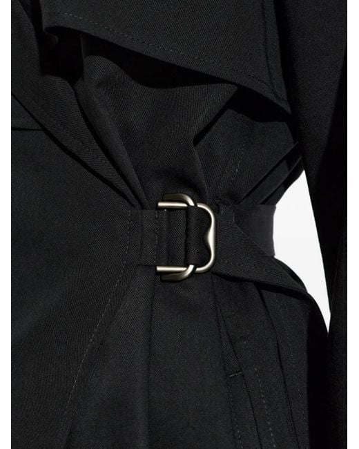 Burberry Black Wool Trench Dress