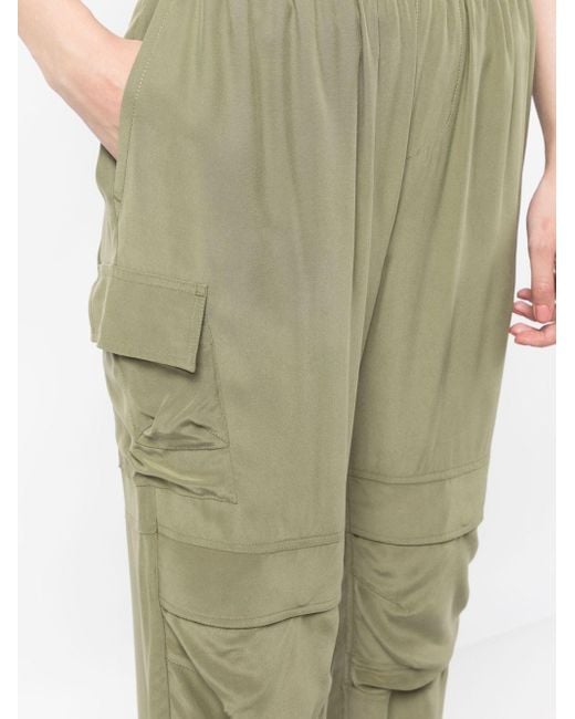 Pantalones capri con múltiples bolsillos John Elliott de color Green