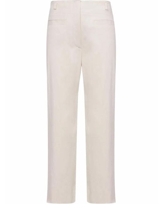 Proenza Schouler White Mid-Rise Bootcut Trousers