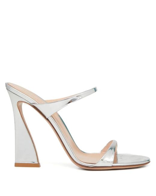 Gianvito Rossi White 105Mm Strappy Heeled Sandals