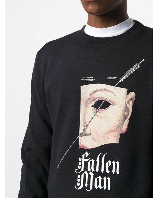 Undercover Black Graphic Print Sweatshirt for men
