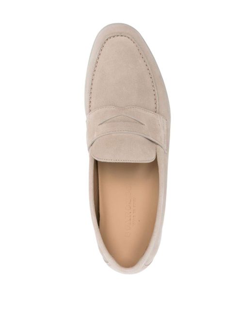 Scarosso Natural Luciano Suede Loafers for men
