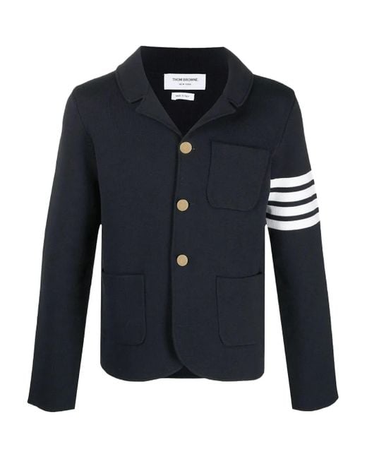 Thom Browne Gebreide Blazer in het Blue voor heren