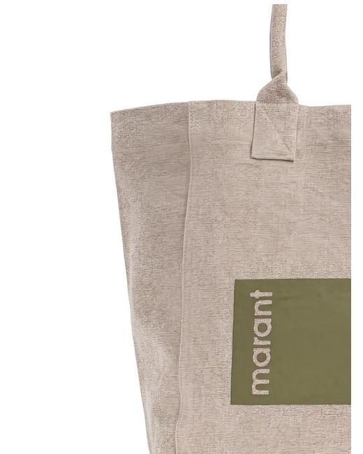 Isabel Marant Gray Moss Cotton Handbag