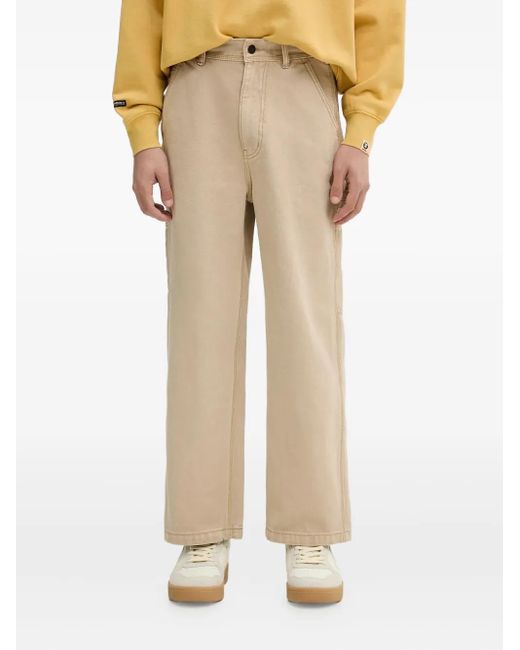 メンズ A Bathing Ape ロゴパッチ パンツ Natural