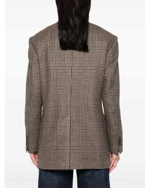 Tagliatore Brown Checked Blazer