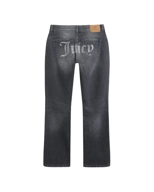 Juicy Couture Gray Diamanté Bootcut Jeans