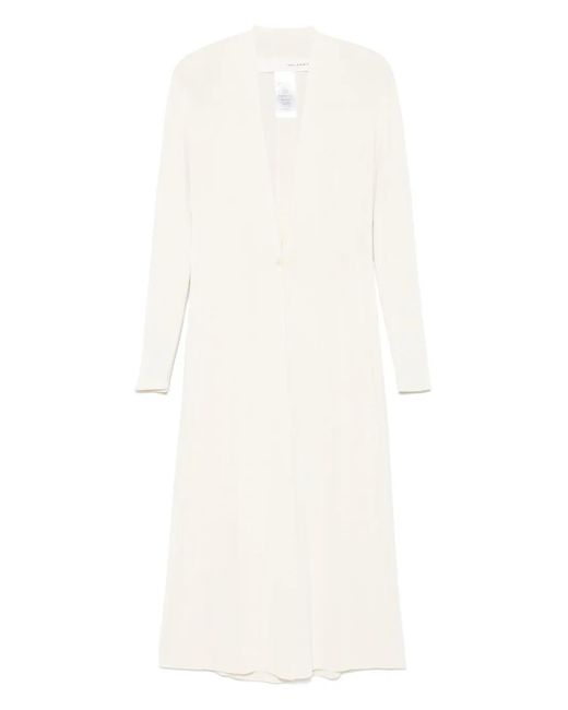Isabel Benenato ロングカーディガン White