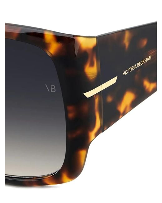Victoria Beckham Black Square-Frame Sunglasses