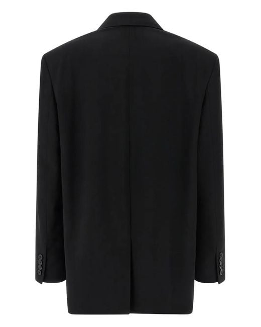 The Row Black Selim Buttoned Blazer