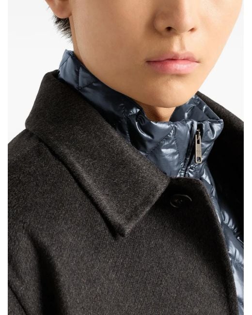 Prada Blue Quilted Logo Vest for men