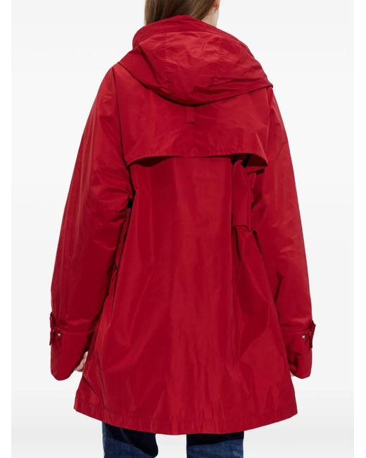 DSquared² Red Hooded Pocket Coat
