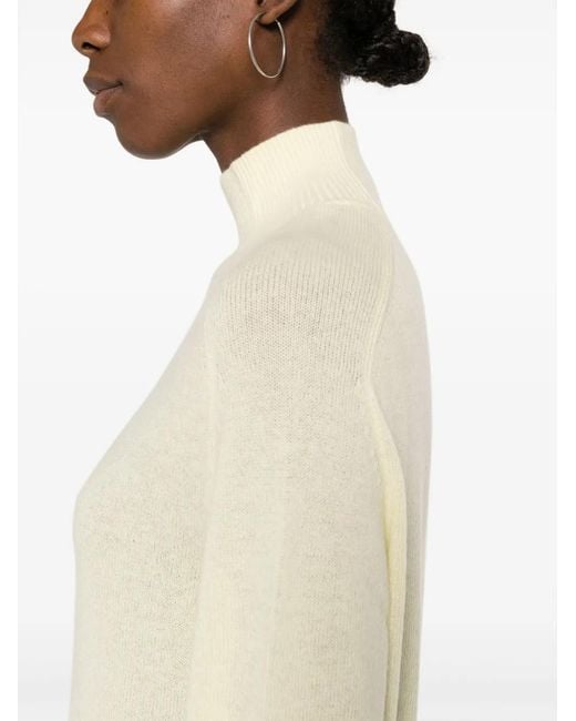 Forte_forte White Cashmere Wool Turtle Neck Sweater Clothing