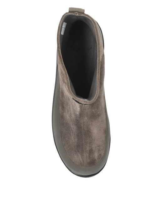 Stone Island Gray Ankle Boots for men