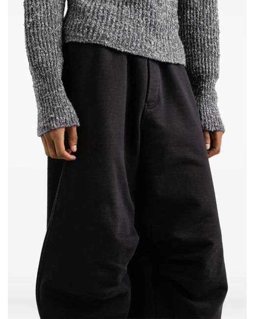 Dolce & Gabbana Black Panelled Drawstring Trousers for men