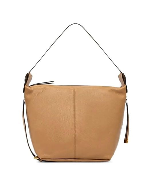Gianni Chiarini White Buckle-Fastening Leather Tote Bag