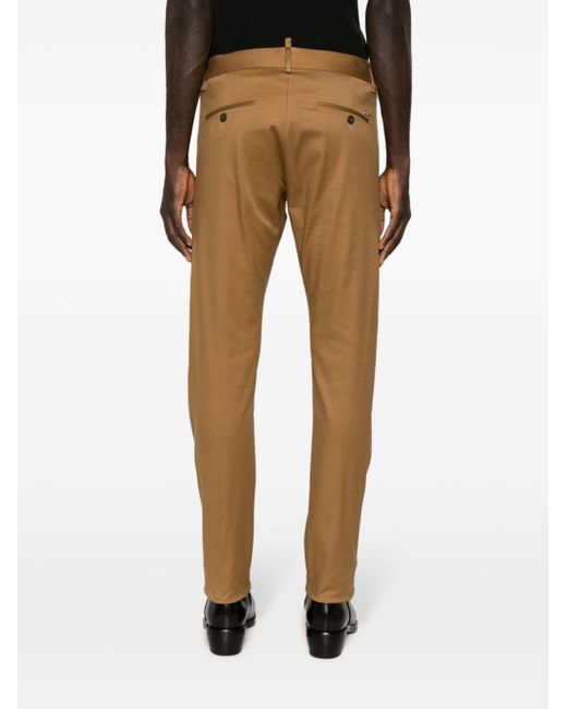 DSquared² Natural Cool Guy Mid-rise Straight-leg Chinos for men