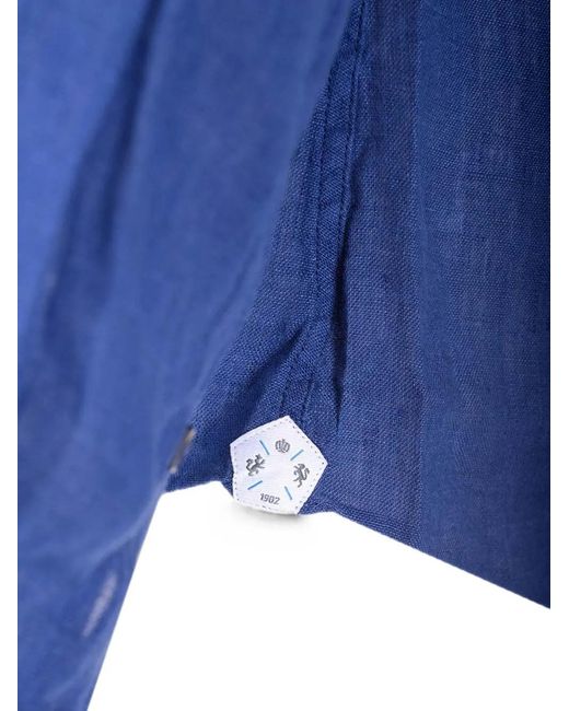 Al Duca D'aosta Blue Button-Up Shirt for men