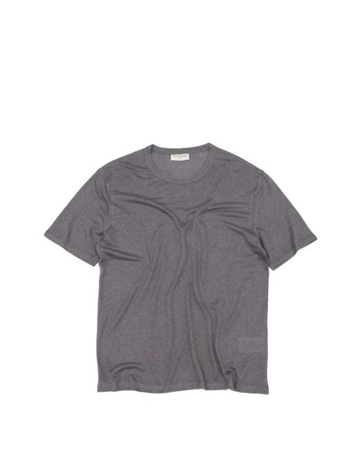 Officine Generale Gray Crew-Neck T-Shirt for men
