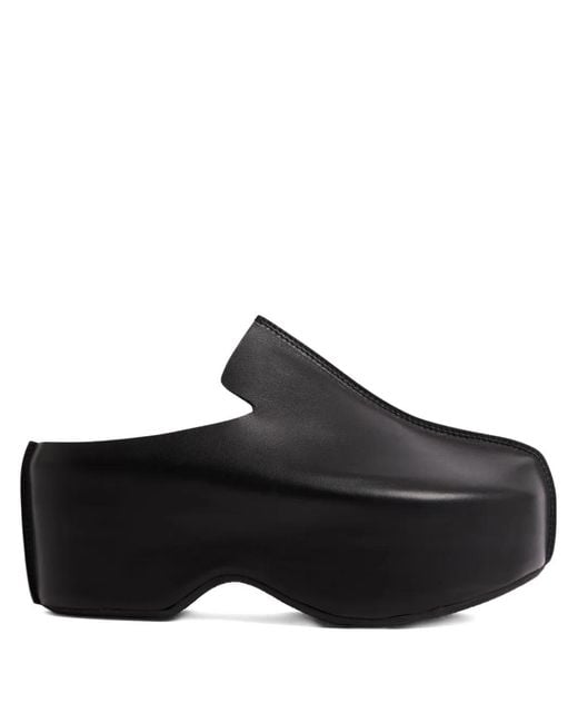 J.W. Anderson Black Platform Leather Mules