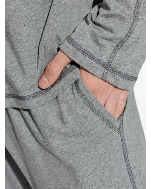 DIESEL Gray Long-Sleeved Pajamas for men