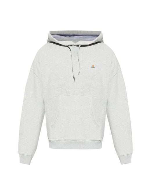 Vivienne Westwood White Logo-Detail Hoodie for men