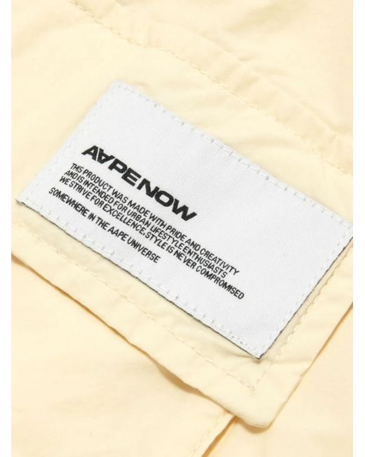 Aape By A Bathing Ape Natural Cotton Cargo Shorts for men