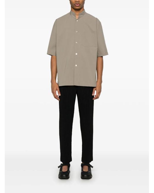 Homme Plissé Issey Miyake Gray Streamline Shirt for men