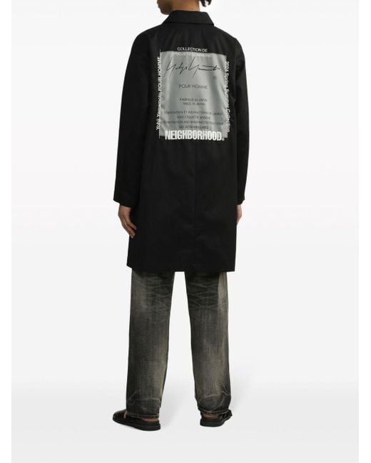X Neighborhood manteau en coton Yohji Yamamoto pour homme en coloris Black