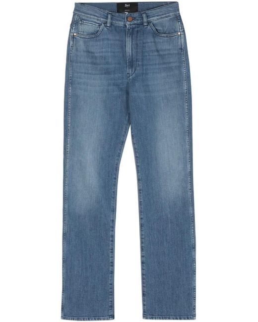 3x1 Blue Maddie Jeans mit schmalem Bein
