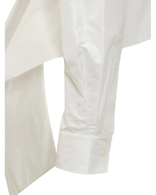 Shirt With Bow Shirts Bianco-Donna di Givenchy in White