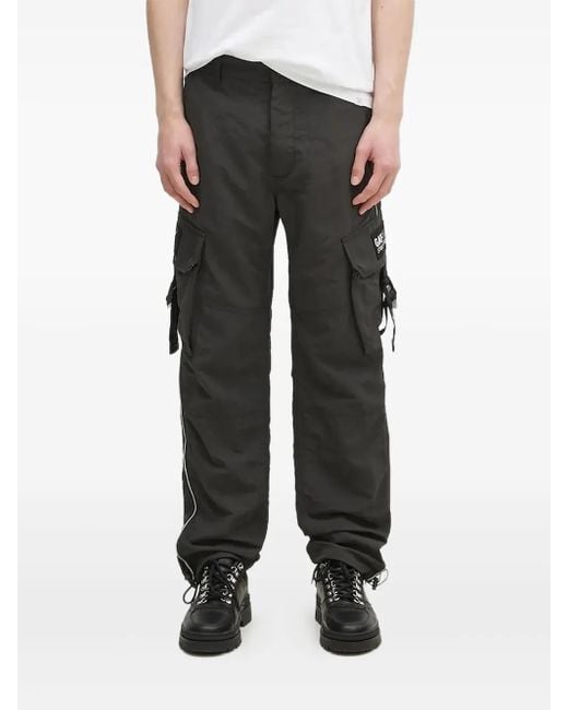 Levi's Black Cargo-Pocket Graphic-Patch Trousers