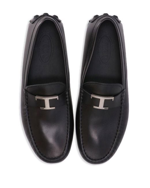 Tod's Gommino Leren Loafers in het Black voor heren