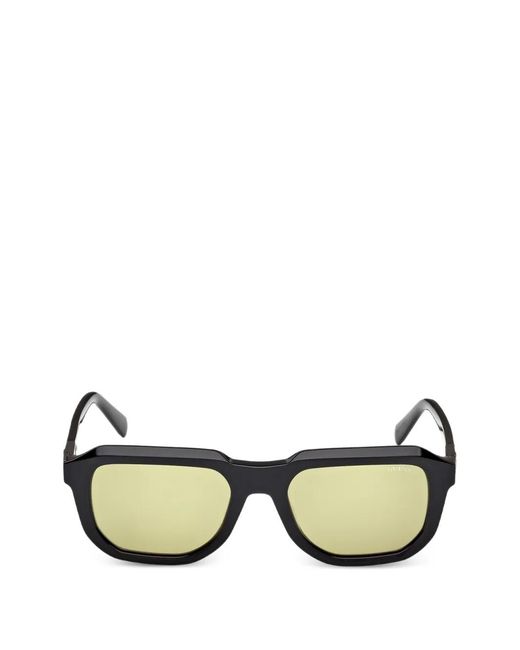 Guess Green Geometric-Frame Sunglasses for men