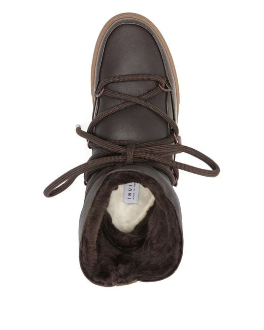 Inuikii Brown Stiefel mit Schnürung