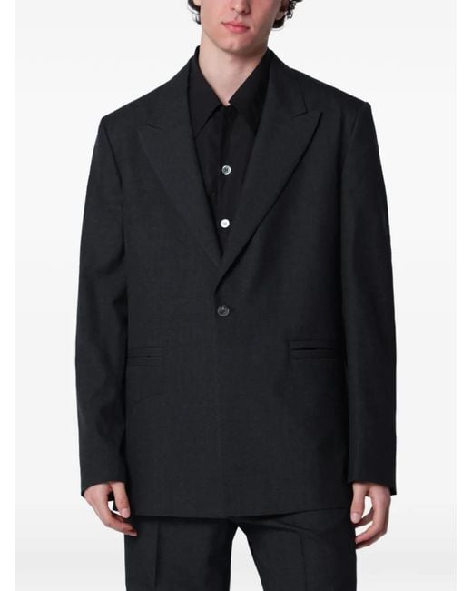 NAMACHEKO Blazer Met Enkele Rij Knopen in het Black voor heren