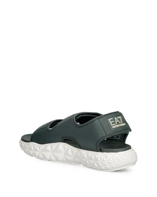EA7 Green Sandales À Attache Scratch for men