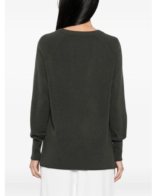 N.Peal Cashmere Vネック プルオーバー Black