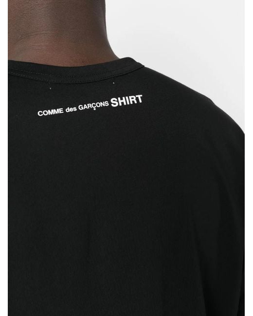 Comme des Garçons Black Crewneck Cotton T-Shirt for men