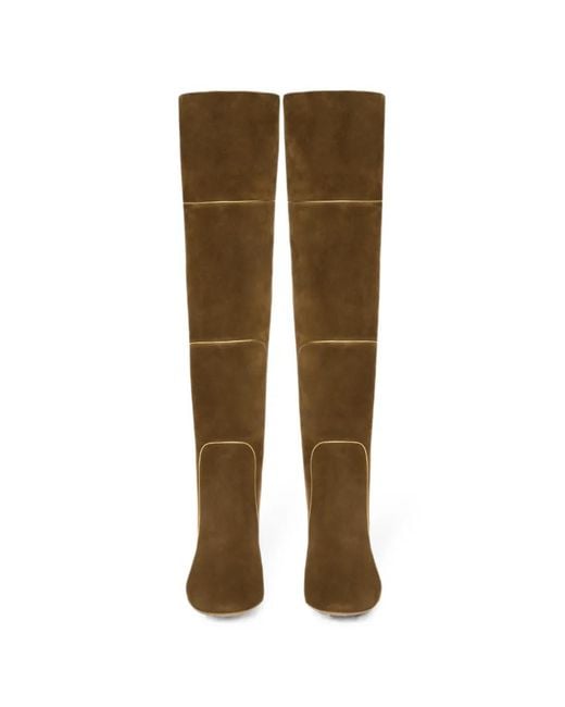 Gianvito Rossi Brown Juliette Piped-Trim Boots