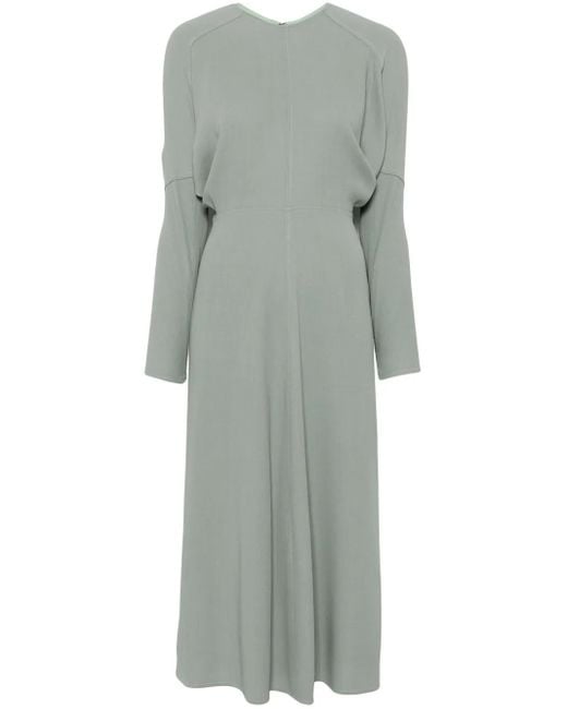 Robe Dolman À Coupe Mi-Longue Victoria Beckham en coloris Gray