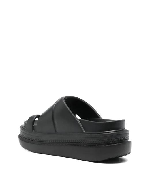 Sacai Black Foam Multiple Sole Sandals