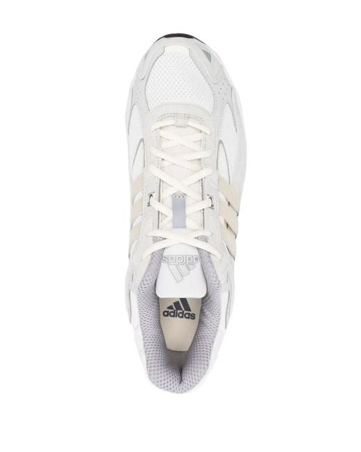 Adidas White Response Cl Lace-Up Sneakers for men