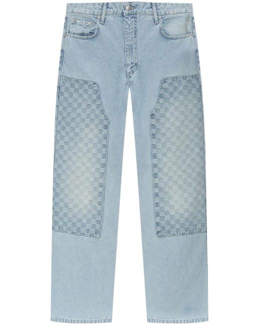 M I S B H V Blue Jeans mit Monogrammmuster