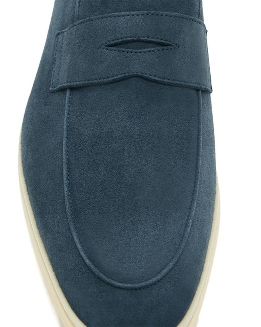 Bougeotte Blue Loisir Gomme Loafers for men